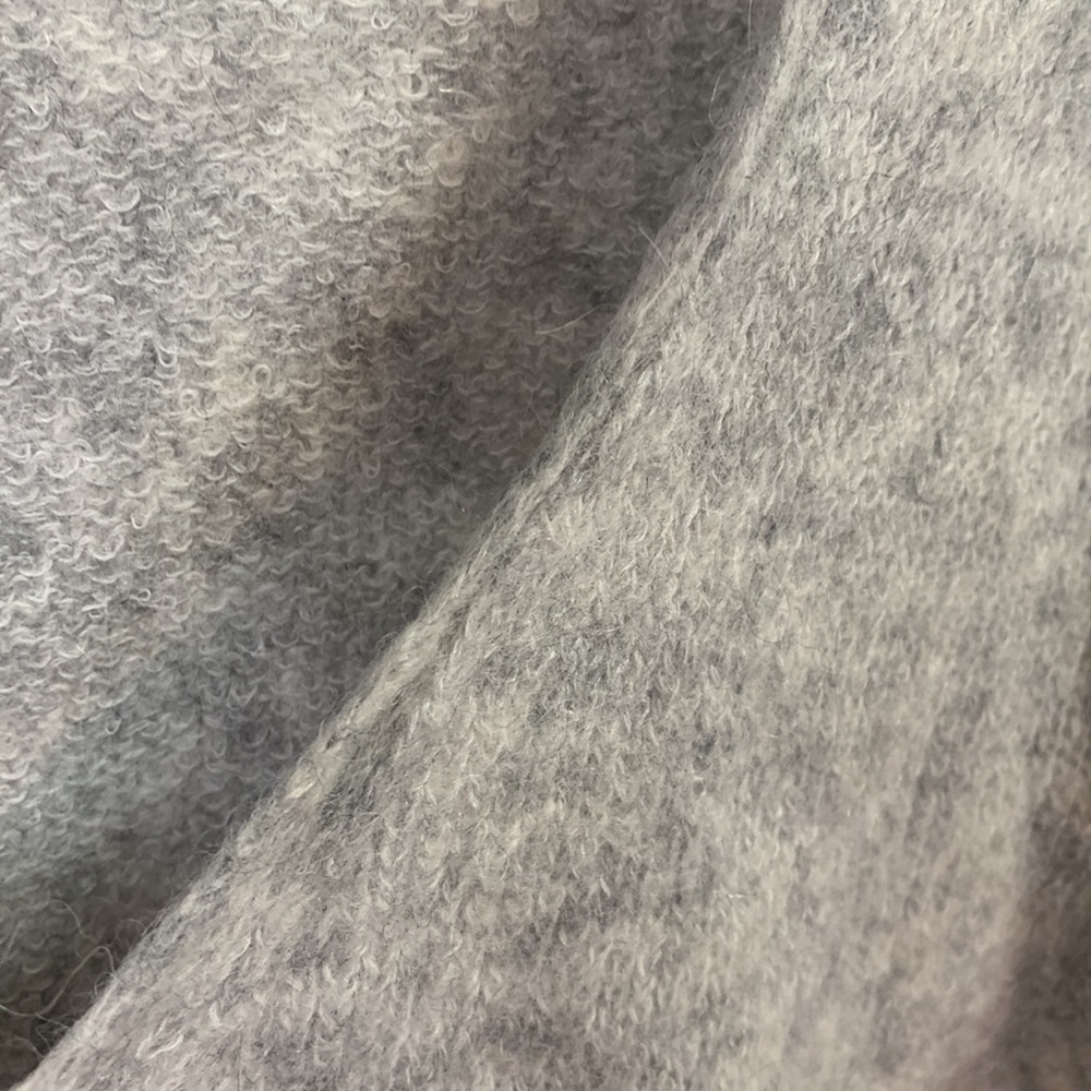 Free People Gray Gossamer V-Neck Wool Blend Sweater Size XS - Picture 7 of 11
